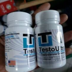 Photo de packs de pilules Testo Ultra pour augmenter la libido, un examen de la médecine de William de Liverpool